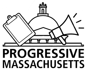 Draft of a potential logo for Progressive Massachusetts